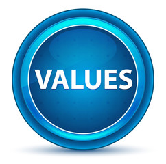 Values Eyeball Blue Round Button