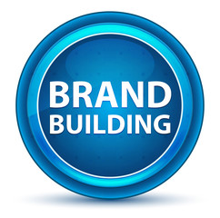 Brand Building Eyeball Blue Round Button