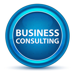 Business Consulting Eyeball Blue Round Button