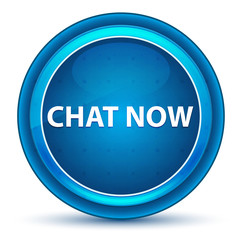 Chat Now Eyeball Blue Round Button