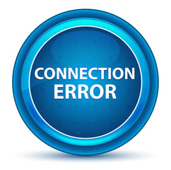 Connection Error Eyeball Blue Round Button