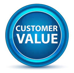Customer Value Eyeball Blue Round Button