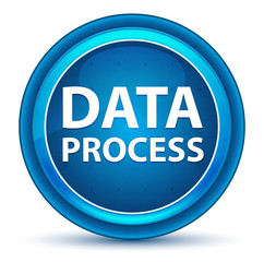Data Process Eyeball Blue Round Button