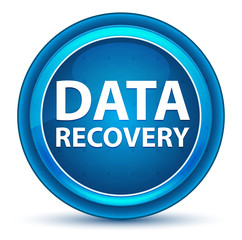 Data Recovery Eyeball Blue Round Button