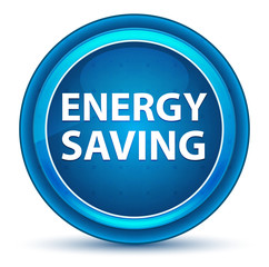 Energy Saving Eyeball Blue Round Button