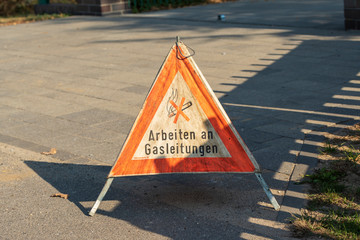 Arbeiten an Gasleitungen 