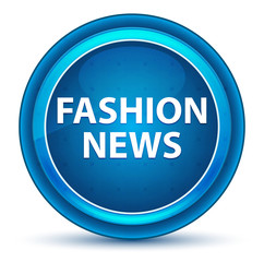 Fashion News Eyeball Blue Round Button