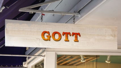 Obraz premium Schild 343 - Gott