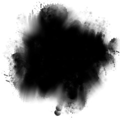 black ink splash, vector eps 8