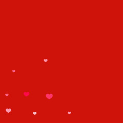 Heart confetti background.