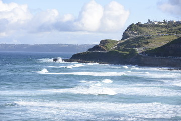 Newcastle beach in Winter 