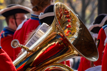 A brass band playing at Jardin du Luxembourg, Paris, France