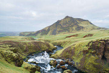 Valley of the Skoga River near the waterfall Skogafoss, Iceland © Oleksandr Kotenko
