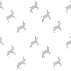Christmas seamless pattern with deer, vector background.Design template for wallpaper,fabric,wrapping,textile