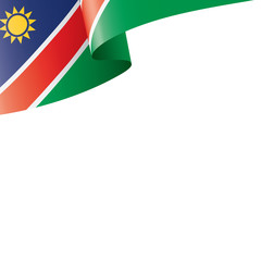 Namibia flag, vector illustration on a white background