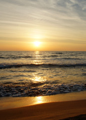 sunset from the beach