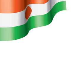 Niger flag, vector illustration on a white background