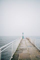 Fototapeta premium Herbst-Nebel in Greifswald und Wieck am Ryck