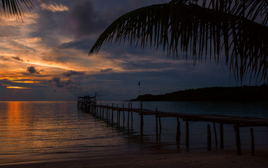 sunset at the sea