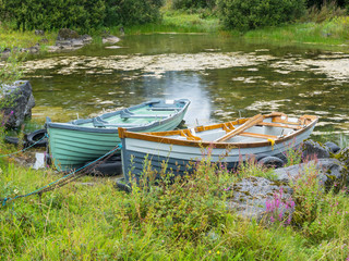 Rowing Boats At Kilbeg Pier in Ireland