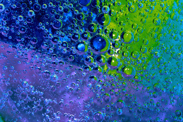 texture of bubbles on colorful background