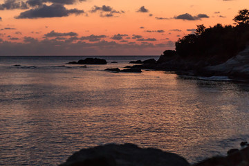 sunset on beach