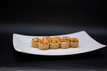 food dish sushi cocktails