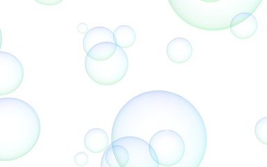 Light pastel colored background with pink bubbles. Wallpaper, texture blue balloons. 3D illustration