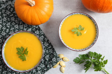Pumpkin soup.