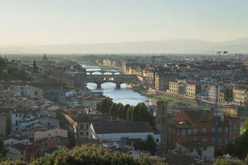 A view of the city of Florence seen from the ''Piazzale Michelangelo''