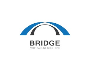 Fototapeta na wymiar bridge Logo Template vector icon illustration design