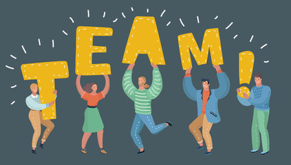 Vector team concept.