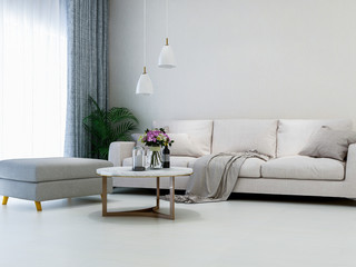 Simple and clean living room design