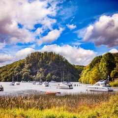 Harbour at Balmaha, Loch Lomond, Stirlingshire, Scotland, UK