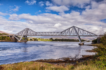 Connel Bridge spanning Loch Etive at Connel, Argyll and Bute, Scotland