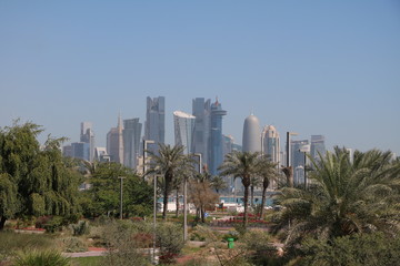 Fototapeta na wymiar Al Rumailah Park is a park in Doha, Qatar