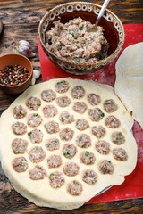 cooking homemade ravioli