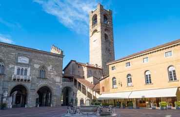 Fototapeta na wymiar Bergamo and its masterpieces of art and architecture