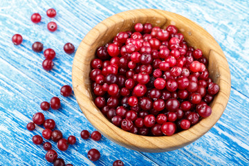 raw cranberries place for text