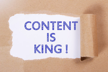 Content is King, Motivational Internet Social Media Words Quotes Concept