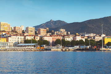 Port of Ajaccio, seaside photo. Corsica