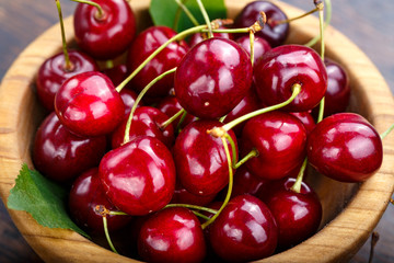 sweet cherries place for text