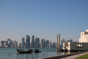 Modern City of Doha in Qatar