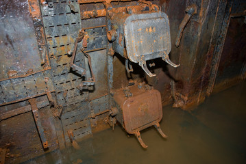 An abandoned bunker, an old military pillbox, an infantry weapon preserved after the war