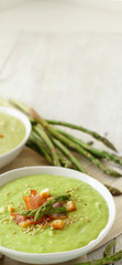 Creamy asparagus soup