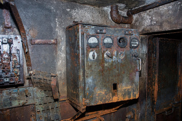 An abandoned bunker, an old military pillbox, an infantry weapon preserved after the war