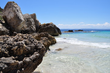 Fototapeta na wymiar Les roches de Corse