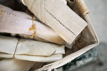 Cloth shopping in a French flea market