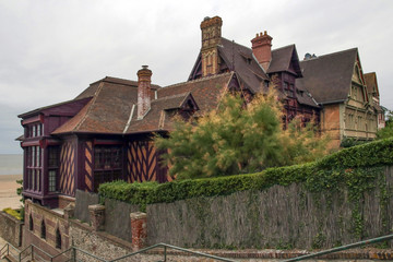 Fototapeta na wymiar timbered manor trouville