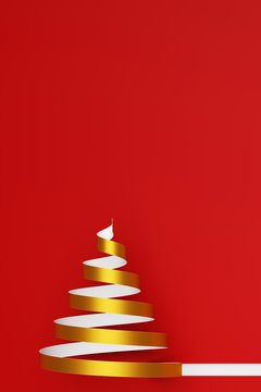 Weihnachtskarte zu Weihnachten mit Weihnachtsbaum